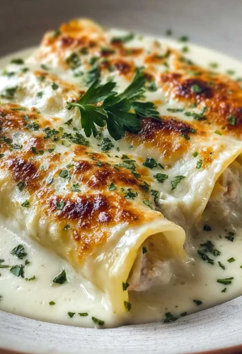 Creamy Baked Crab Cannelloni