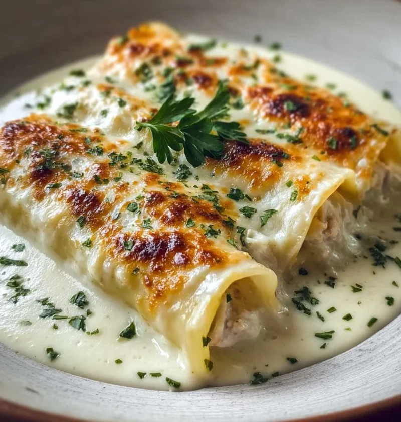 Creamy Baked Crab Cannelloni