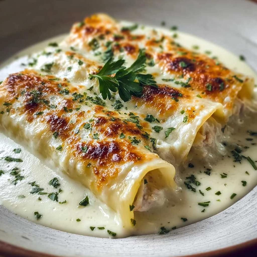 Creamy Baked Crab Cannelloni