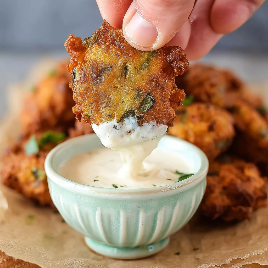 Ultimate Crunchy Fried Pickle Fritters Tangy Brined Pickles