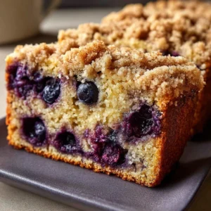 Blueberry Banana Bread Slices