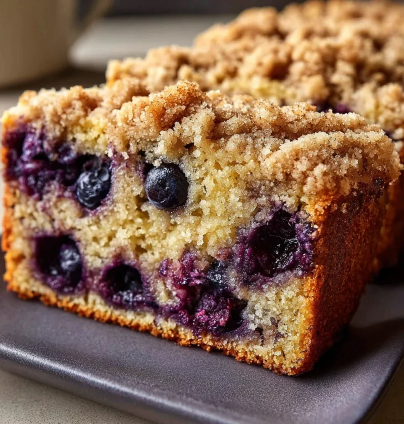 Amazing Blueberry Banana Bread Slices