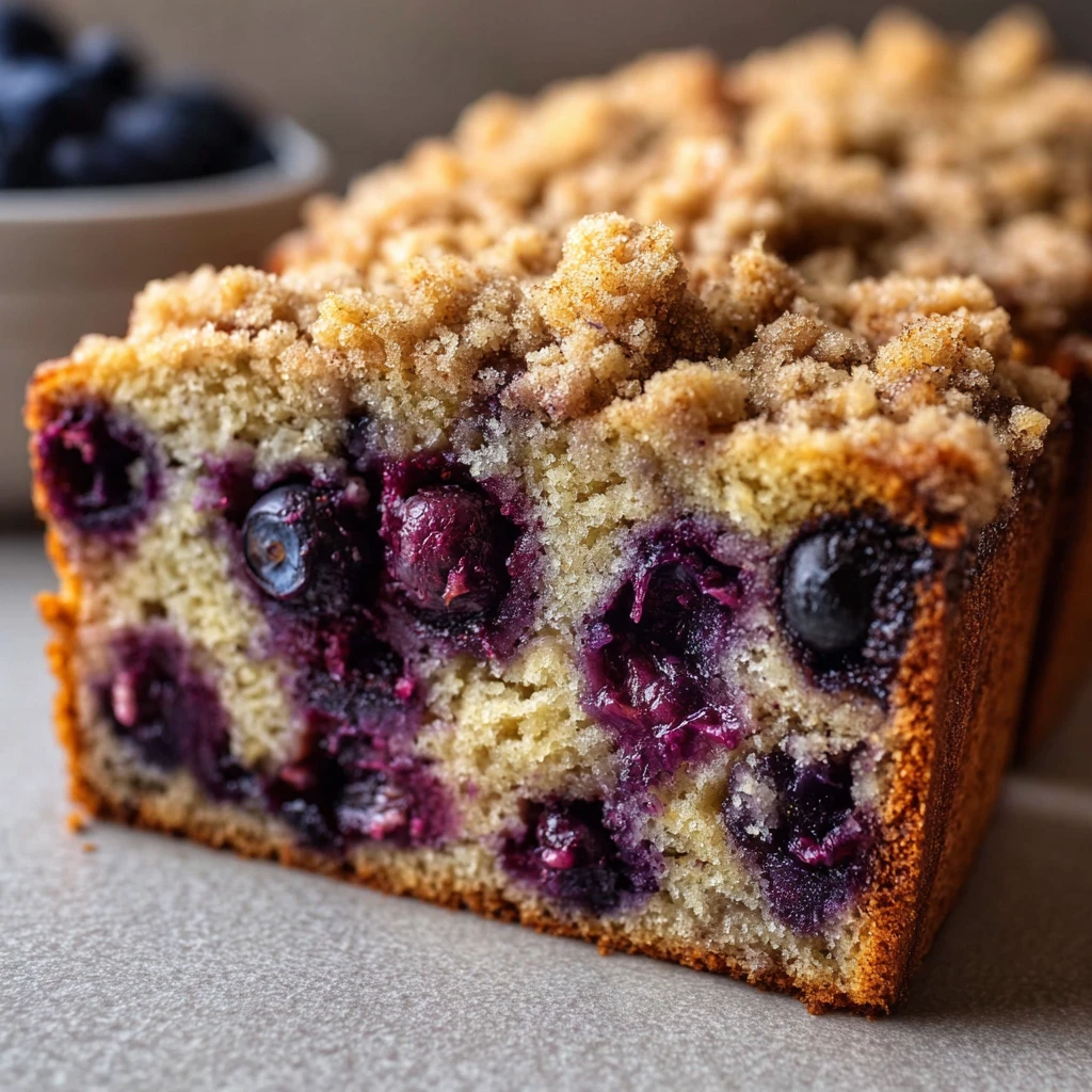 Amazing Blueberry Banana Bread Slices