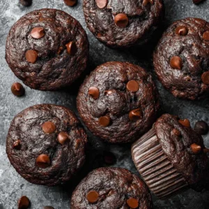 Chocolate Veggie Muffins
