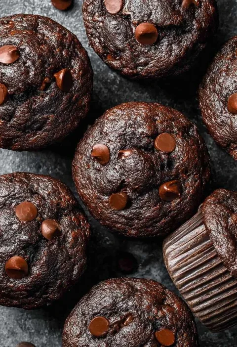 Chocolate Veggie Muffins