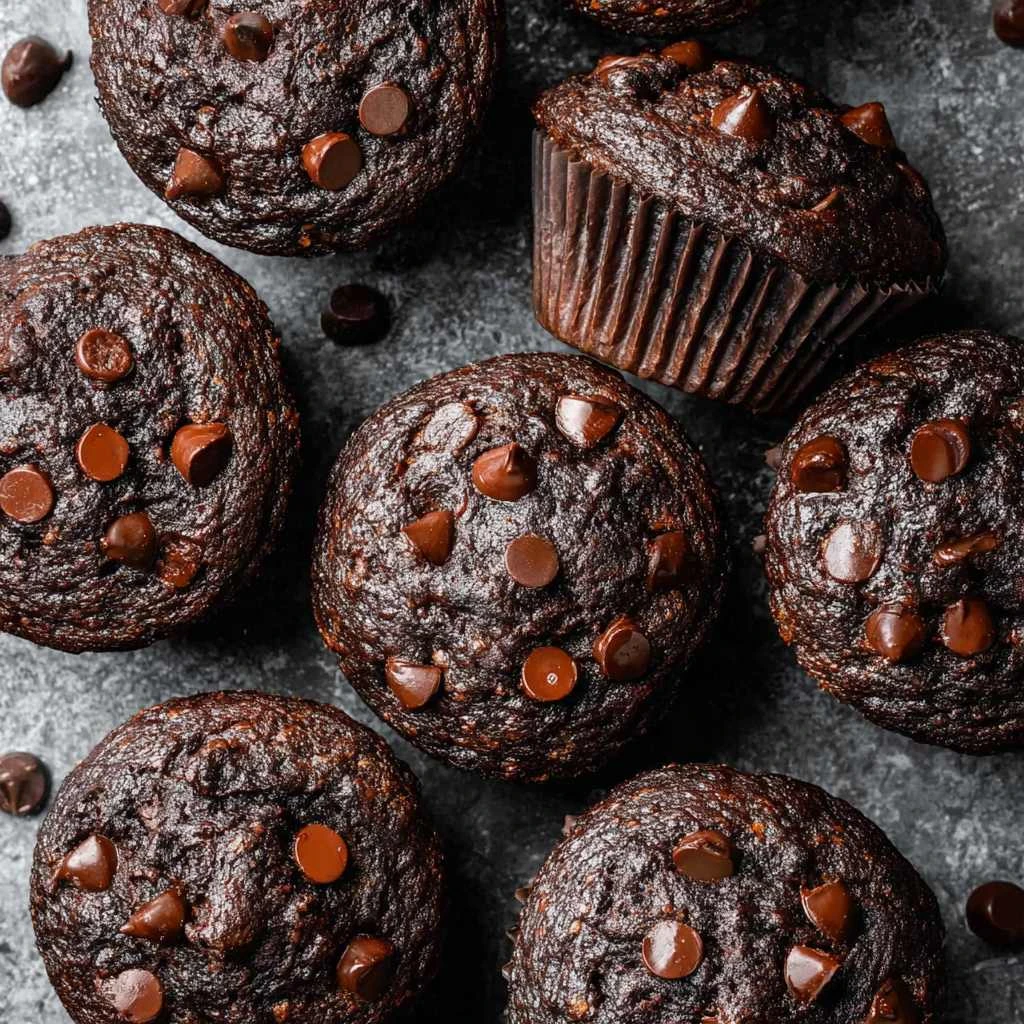 Chocolate Veggie Muffins
