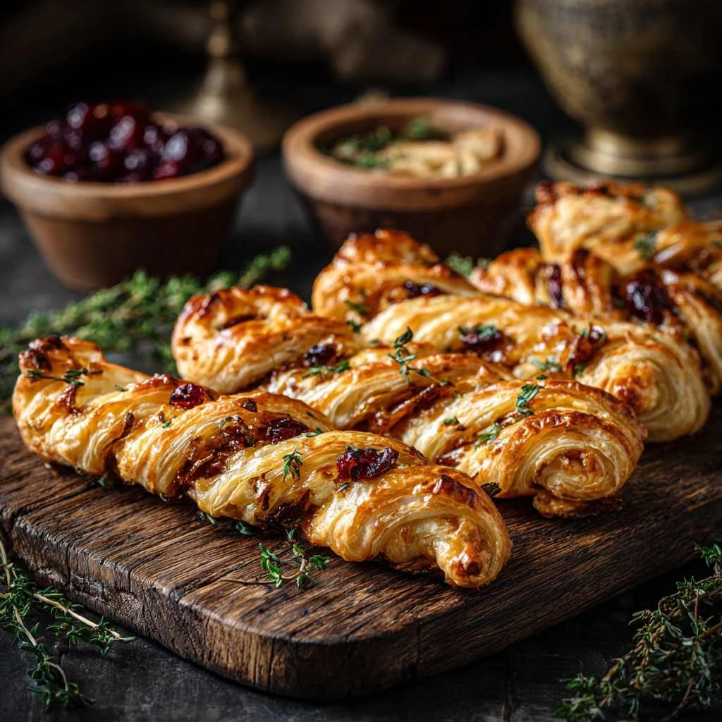 Cranberry Brie Puff Twists Fresh Thyme