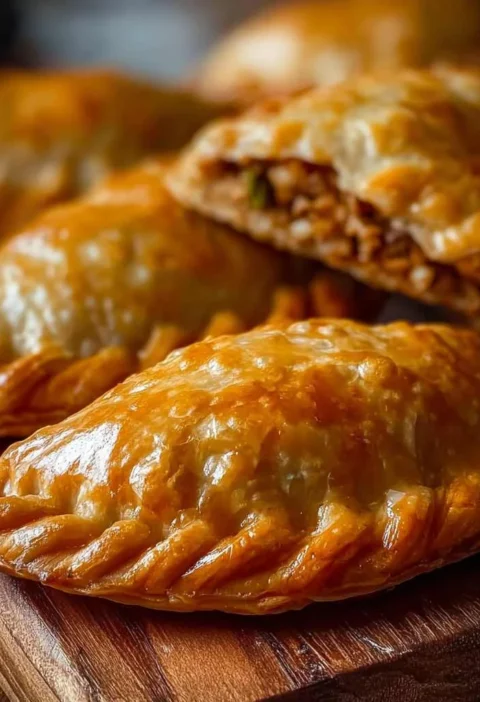 Crispy Chicken Meat Pies Golden Flaky Halal