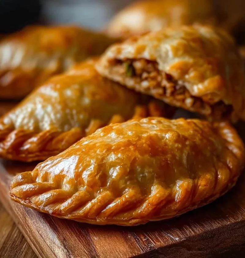 Crispy Chicken Meat Pies Golden Flaky Halal
