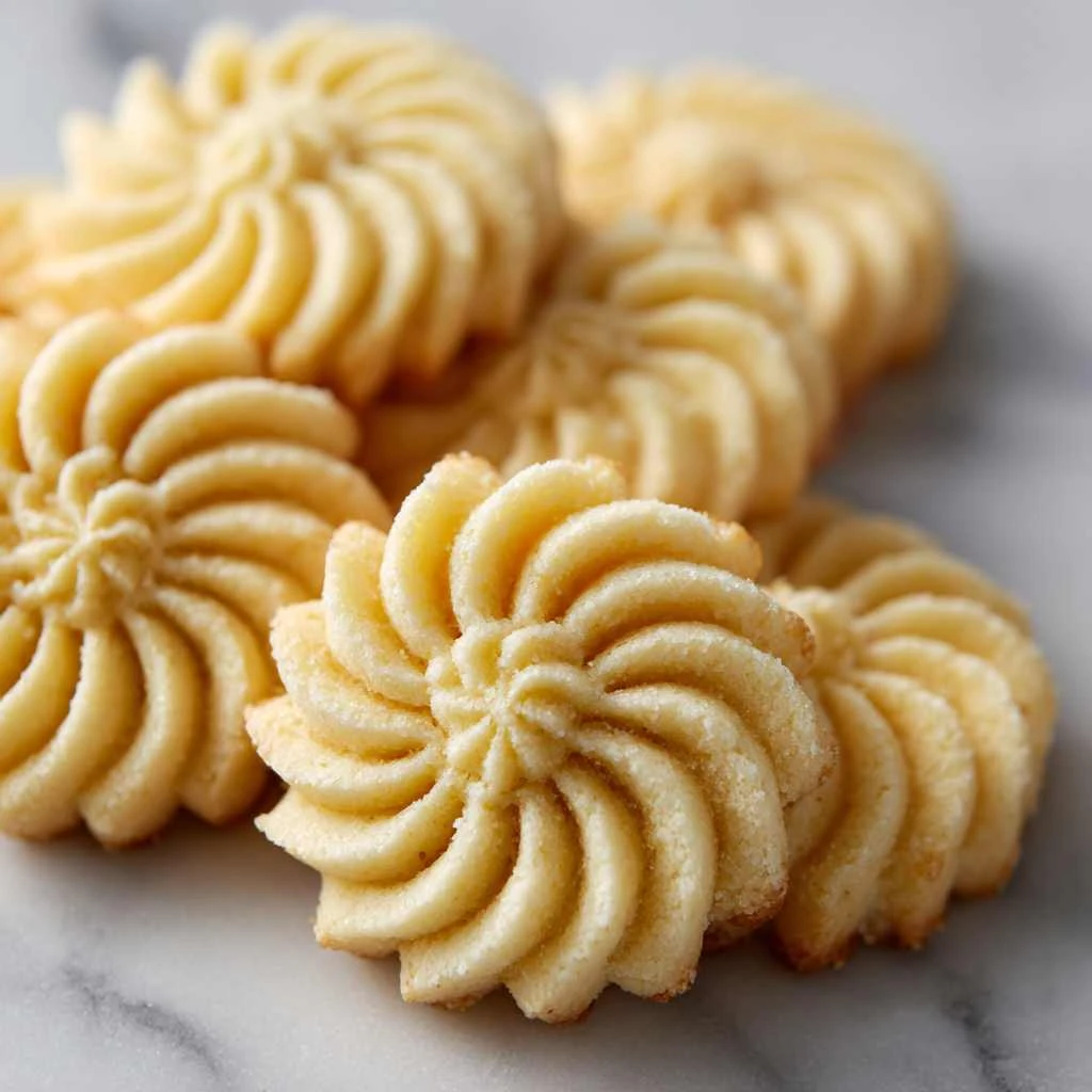 Easy Piped Butter Cookies