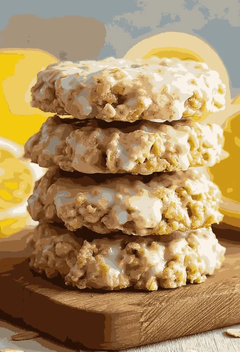 Lemon Oatmeal Nobake Cookies Recipe Zingy Treat