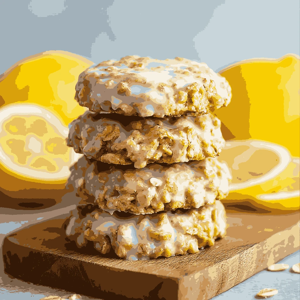 Lemon Oatmeal Nobake Cookies Recipe Zingy Treat