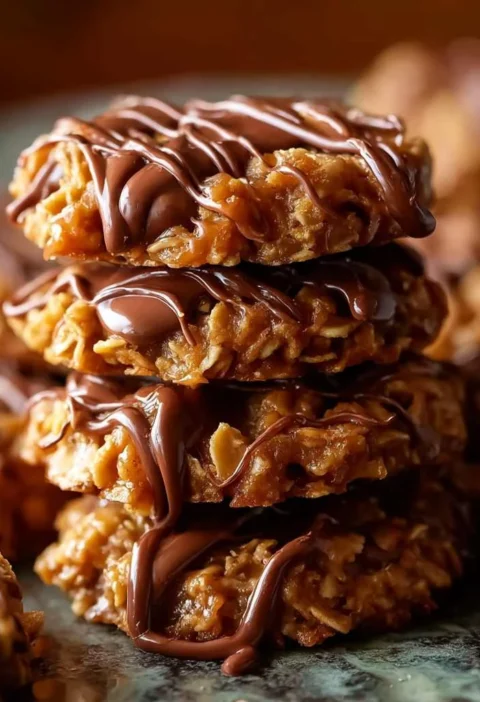 Nobake Salted Caramel Cookies