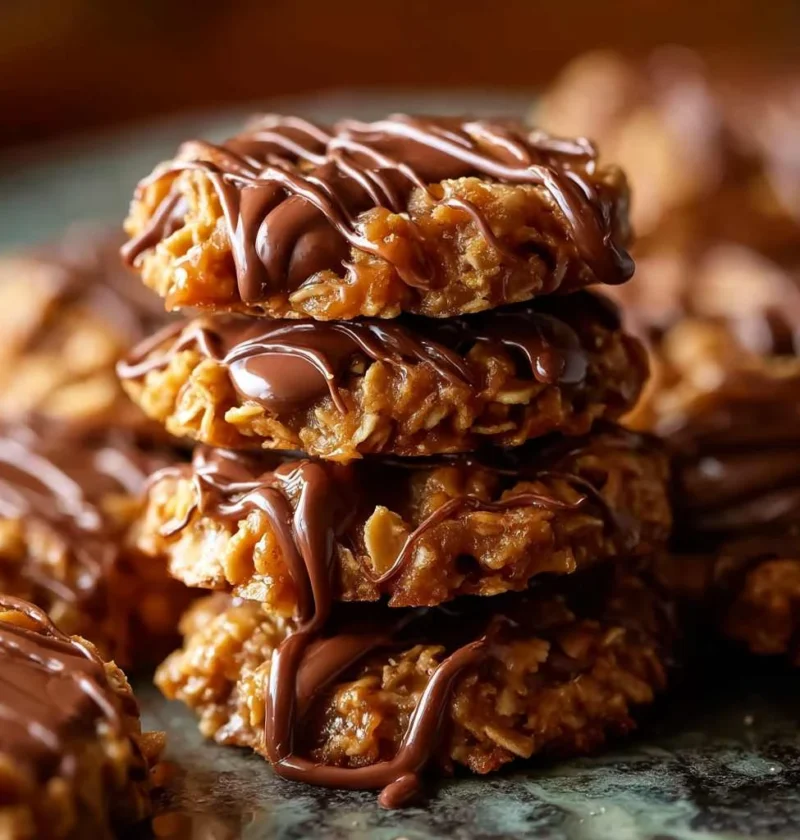Nobake Salted Caramel Cookies