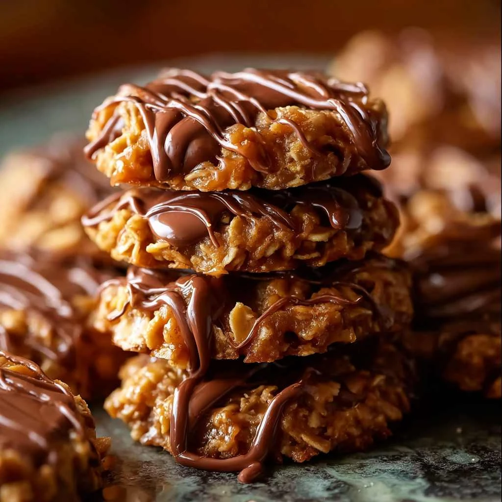 No-Bake Salted Caramel Cookies