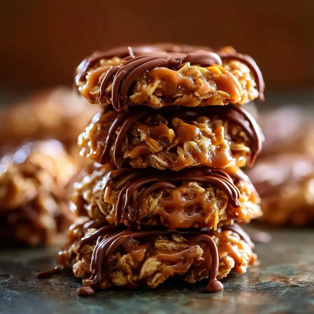 Nobake Salted Caramel Cookies