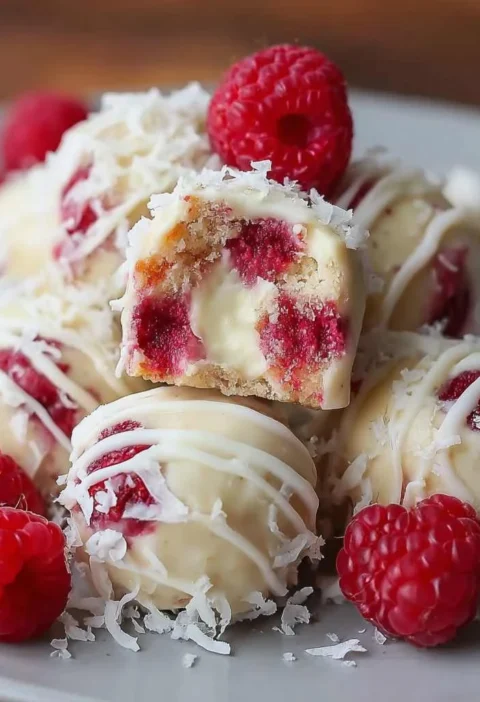 Raspberry Cream Cheese Bites