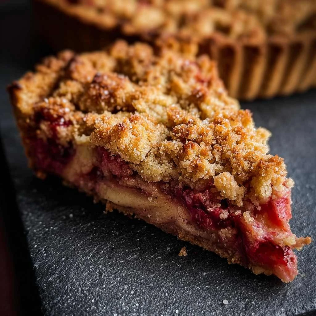 Rhubarb Crumble Pie