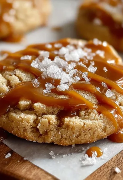 Salted Caramel Cheesecake Cookies Soft Gooey Delight