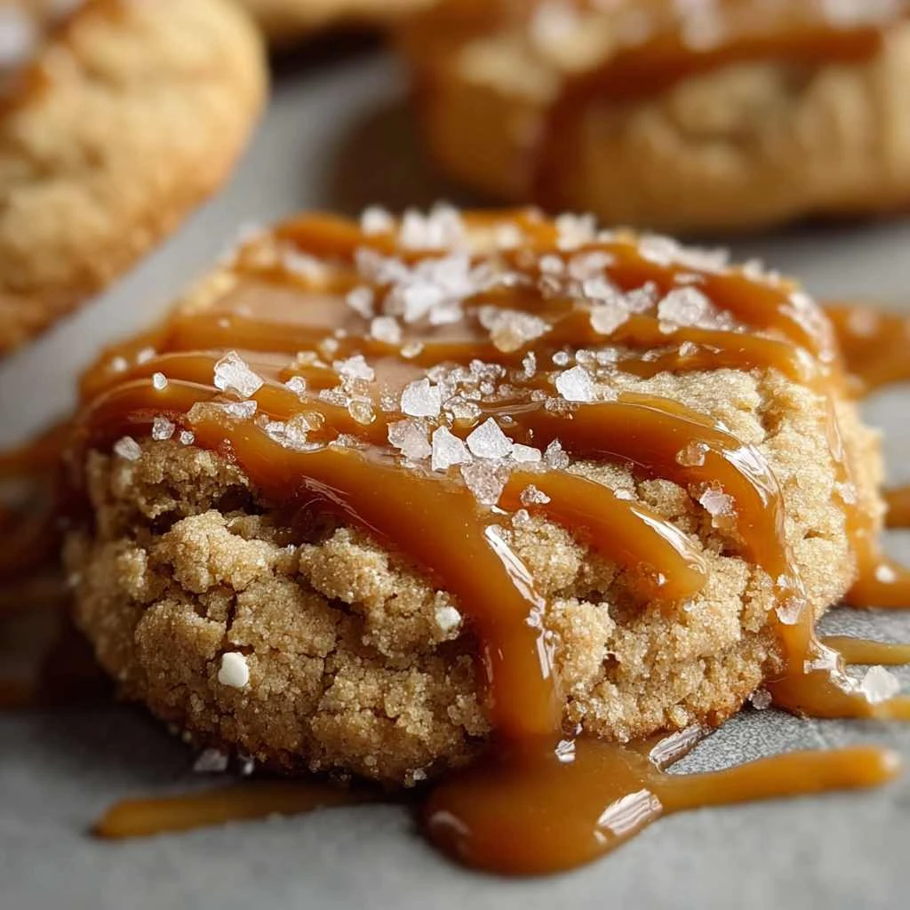 Salted Caramel Cheesecake Cookies Soft Gooey Delight