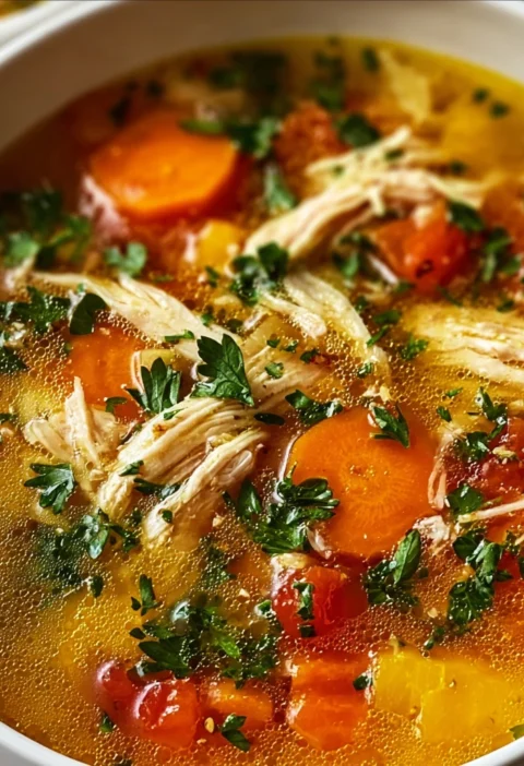Savor Flavor Homemade Sicilian Chicken Soup Delight