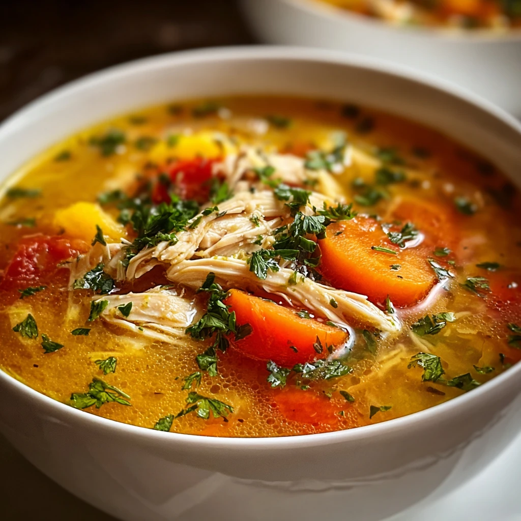 Savor Flavor Homemade Sicilian Chicken Soup Delight