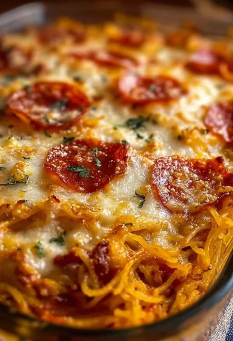 Spaghetti Pizza Casserole