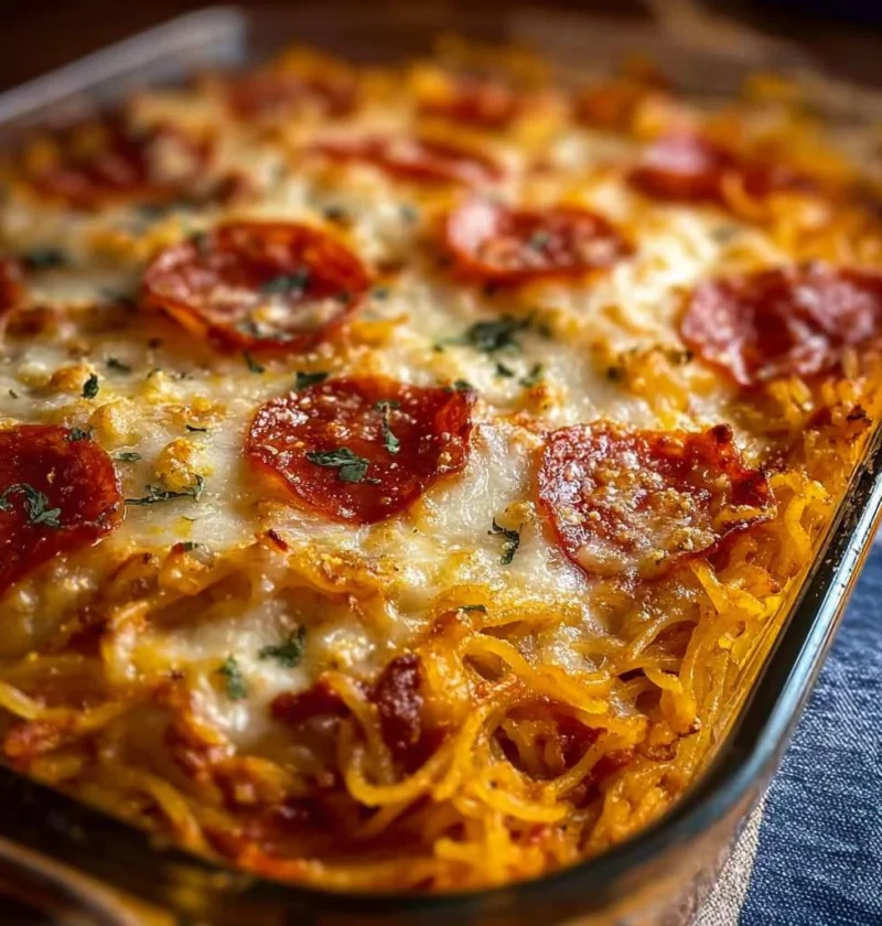 Spaghetti Pizza Casserole