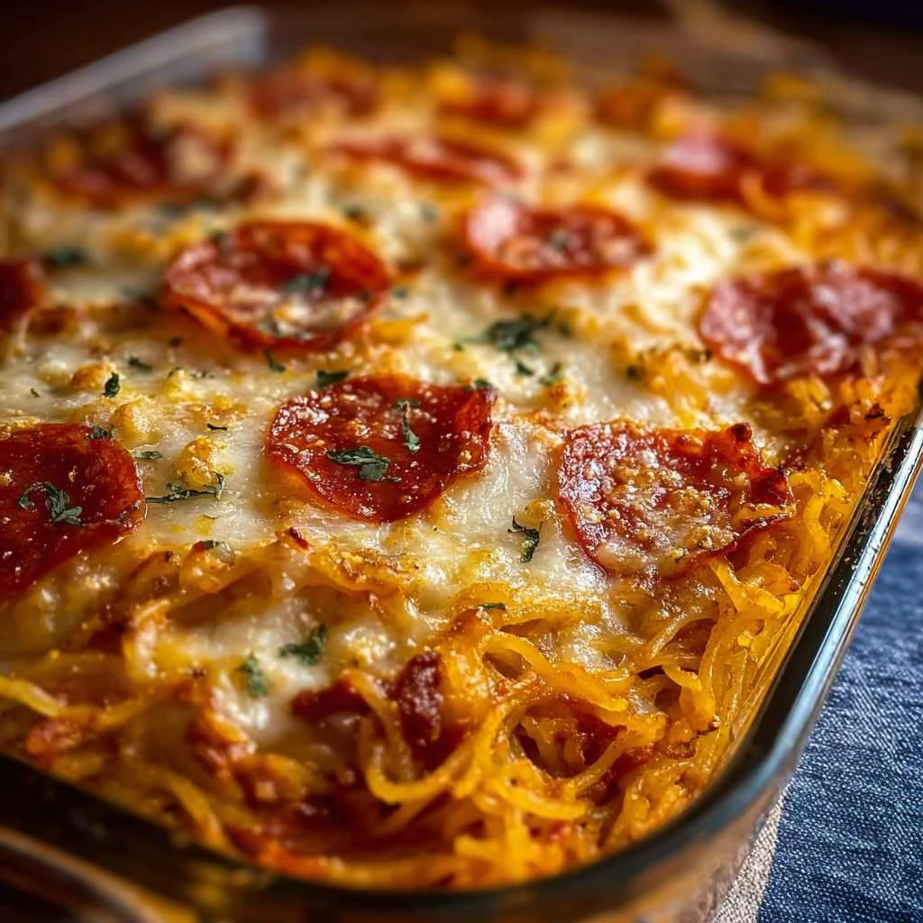 Spaghetti Pizza Casserole
