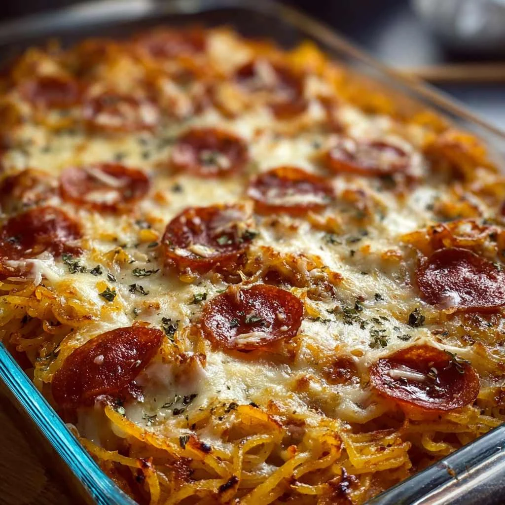Spaghetti Pizza Casserole