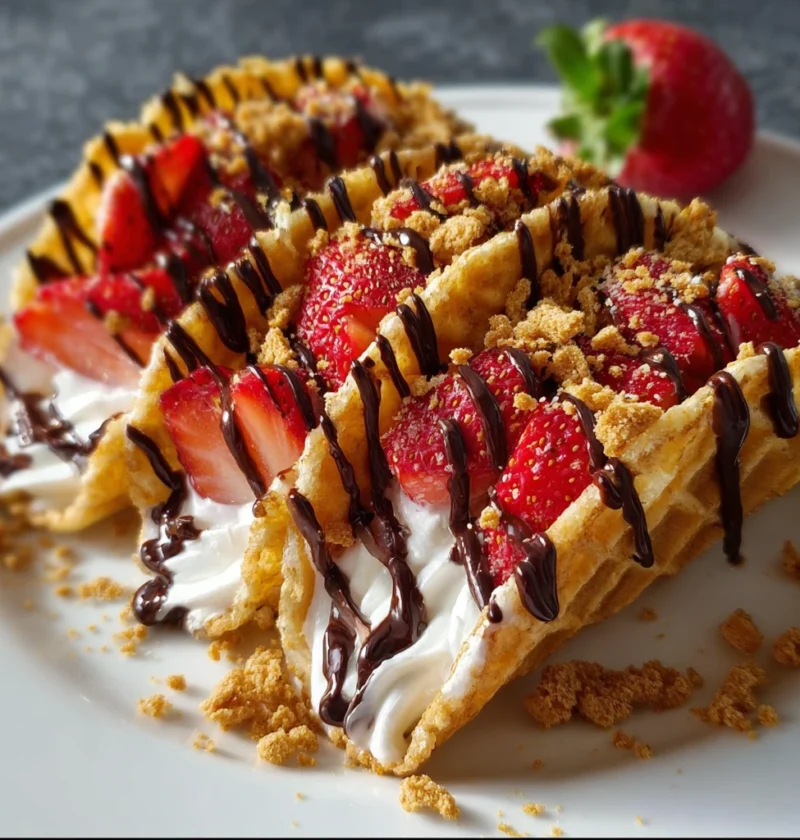 Strawberry Crunch Cheesecake Tacos