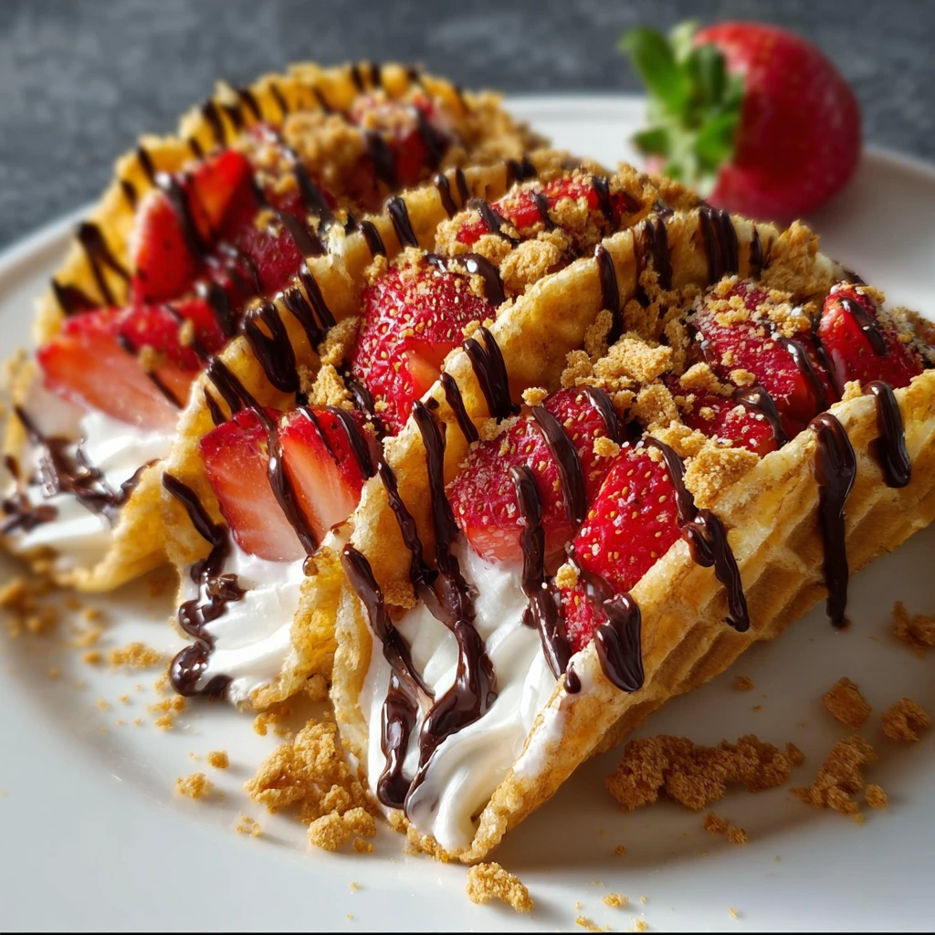 Strawberry Crunch Cheesecake Tacos