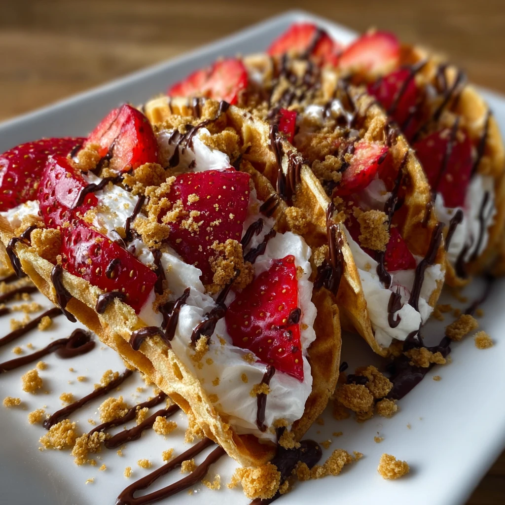 Strawberry Crunch Cheesecake Tacos