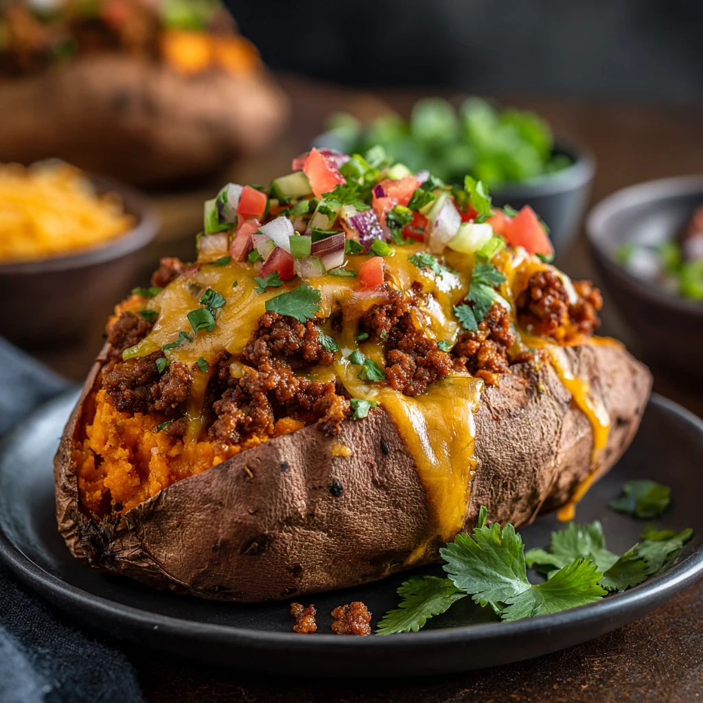 Taco Stuffed Sweet Potatoes Cozy Dinner Idea