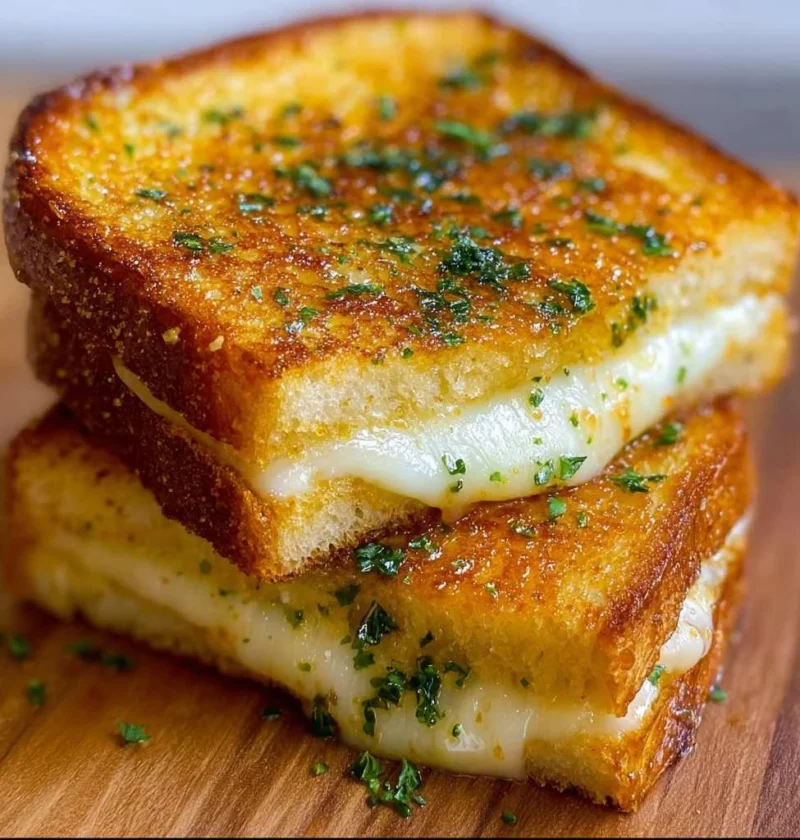 Ultimate Garlic Bread Grilled Cheese