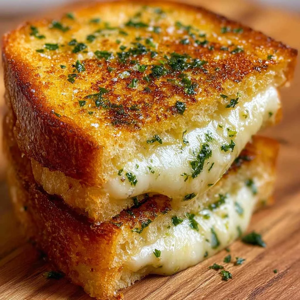 Ultimate Garlic Bread Grilled Cheese