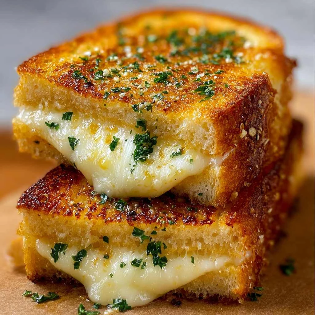 Ultimate Garlic Bread Grilled Cheese
