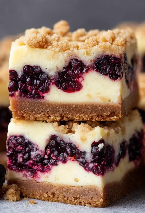 Blackberry Cheesecake Bars