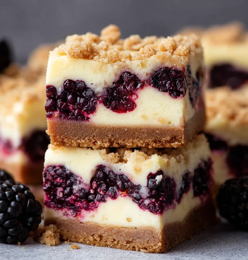 Blackberry Cheesecake Bars