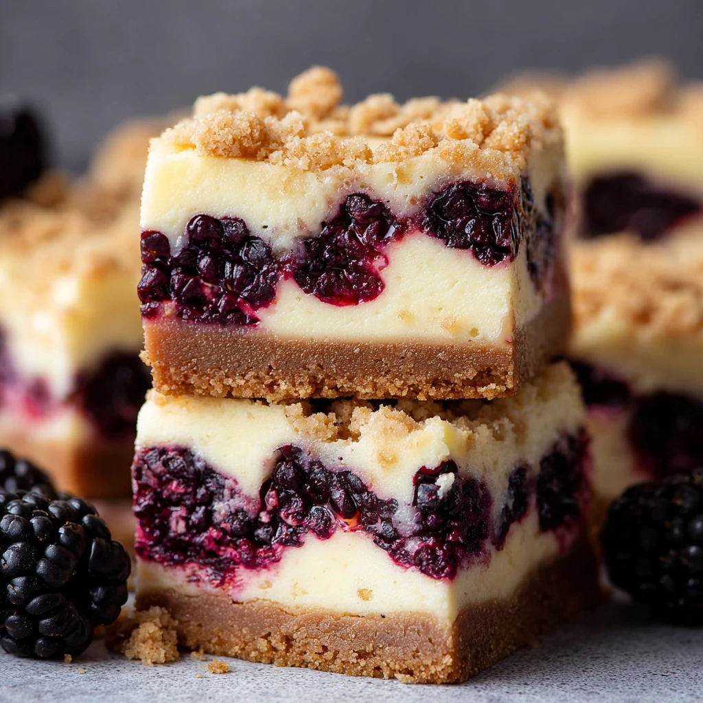 Blackberry Cheesecake Bars