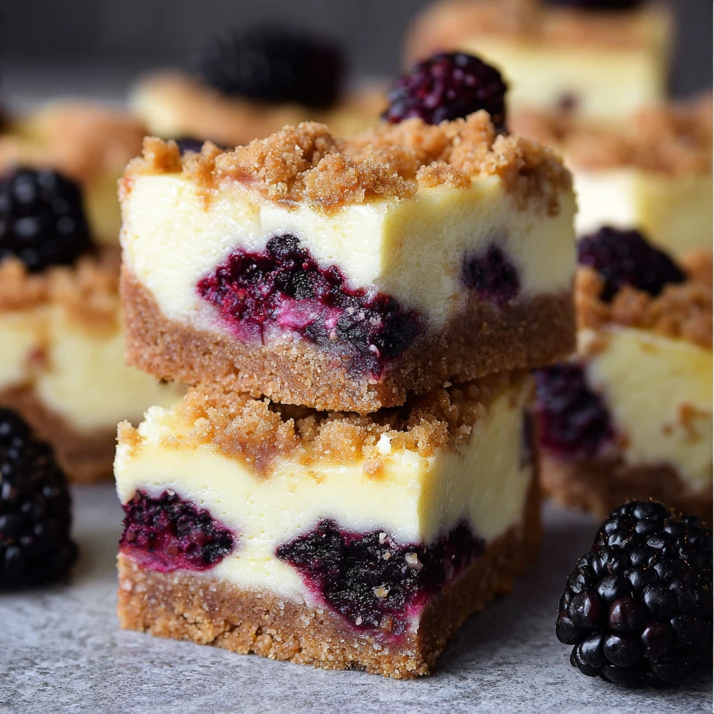 Blackberry Cheesecake Bars