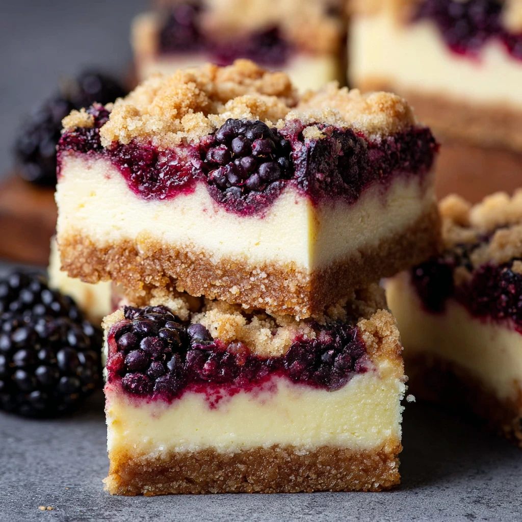 Blackberry Cheesecake Bars