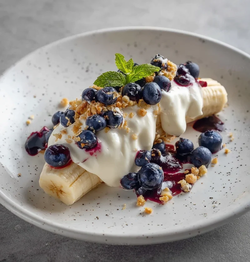 Blueberry Crumble Banana Split