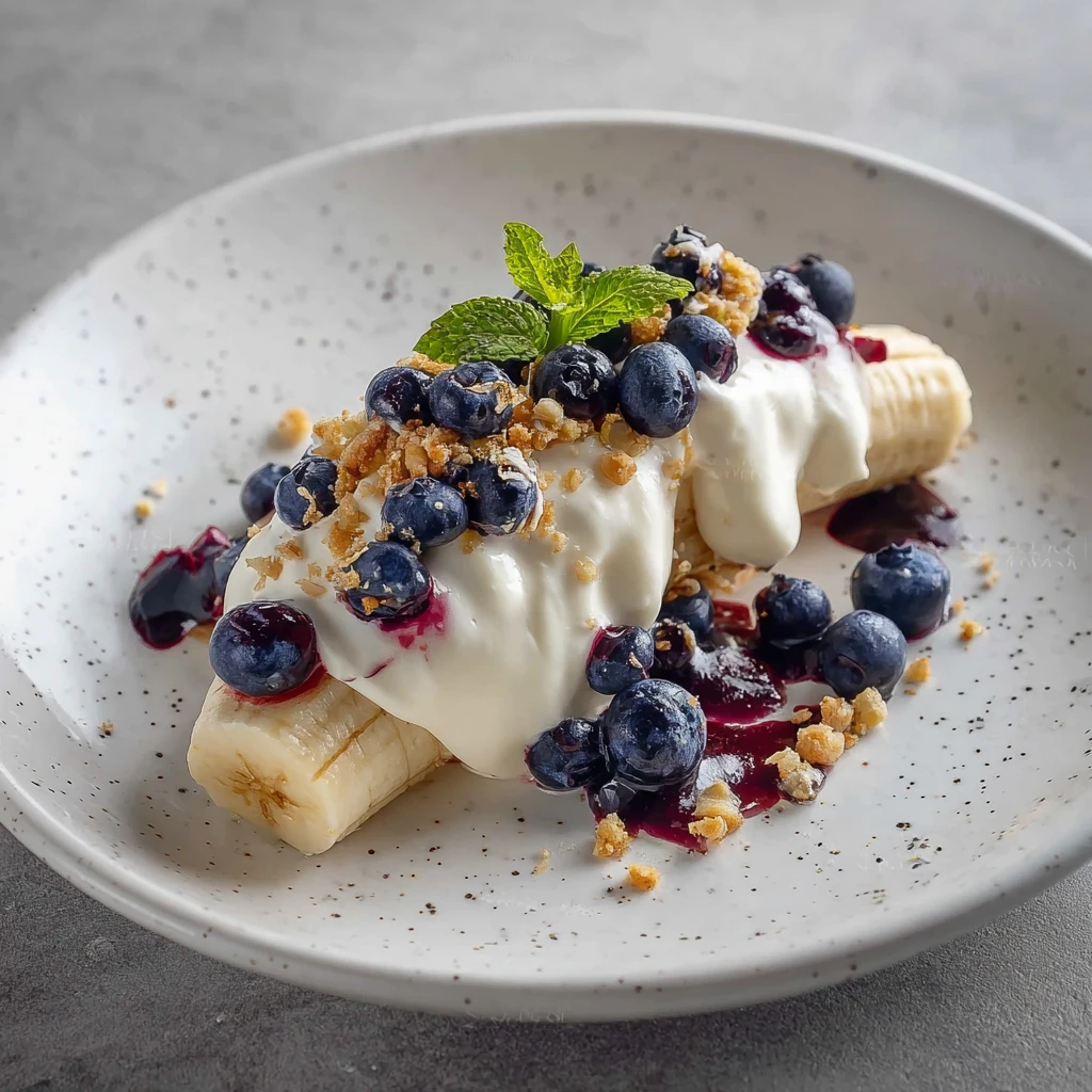 Blueberry Crumble Banana Split