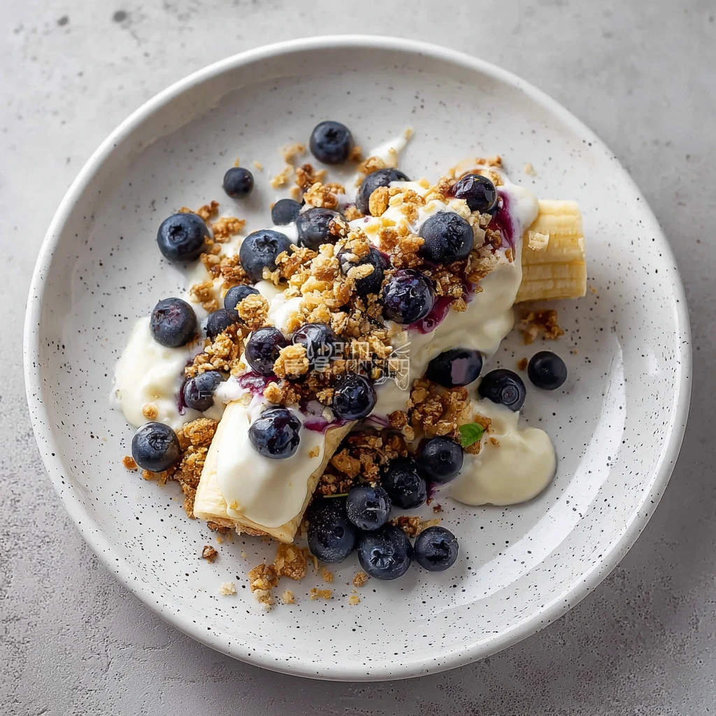Blueberry Crumble Banana Split