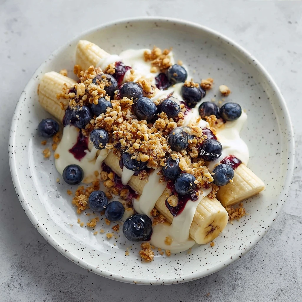 Blueberry Crumble Banana Split