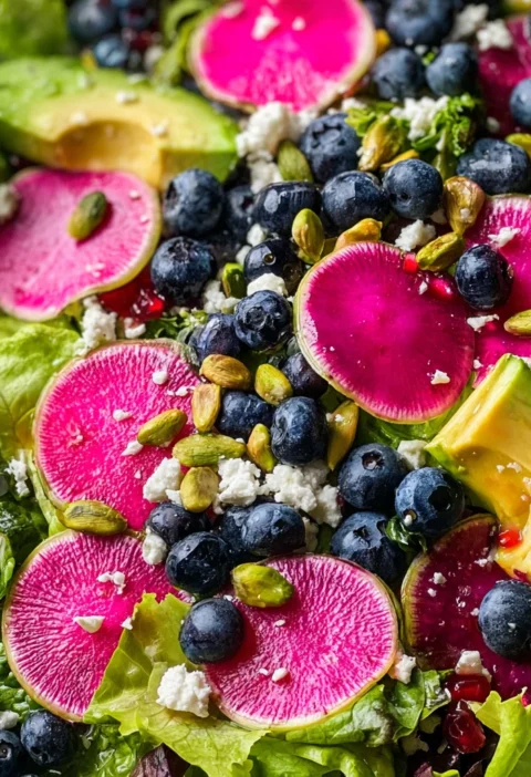 Blueberry Pistachio Spring Salad
