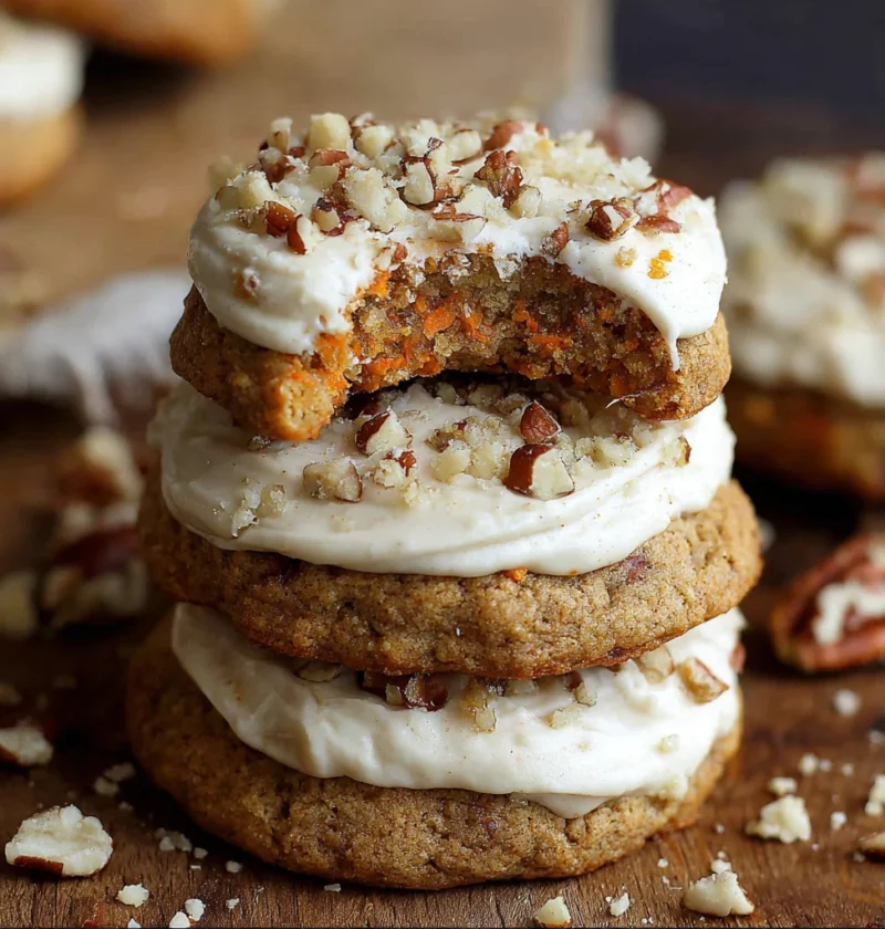 Carrot Cake Cookies Brown Sugar Ermine Frosting