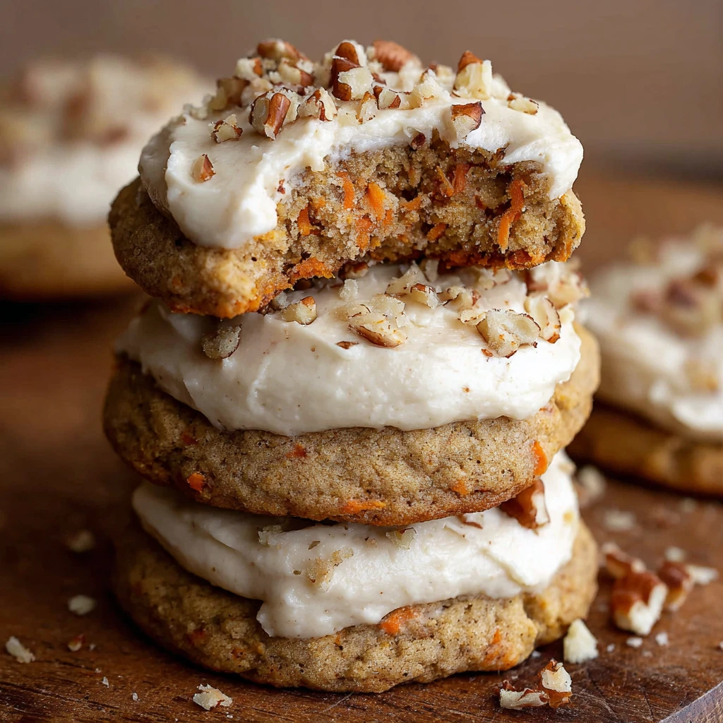 Carrot Cake Cookies Brown Sugar Ermine Frosting