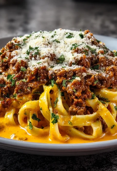 Cheesy Beef Alfredo Fettuccine Amazing 7step Comfort Pasta